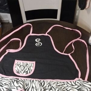 Stylish Black and Pink Apron